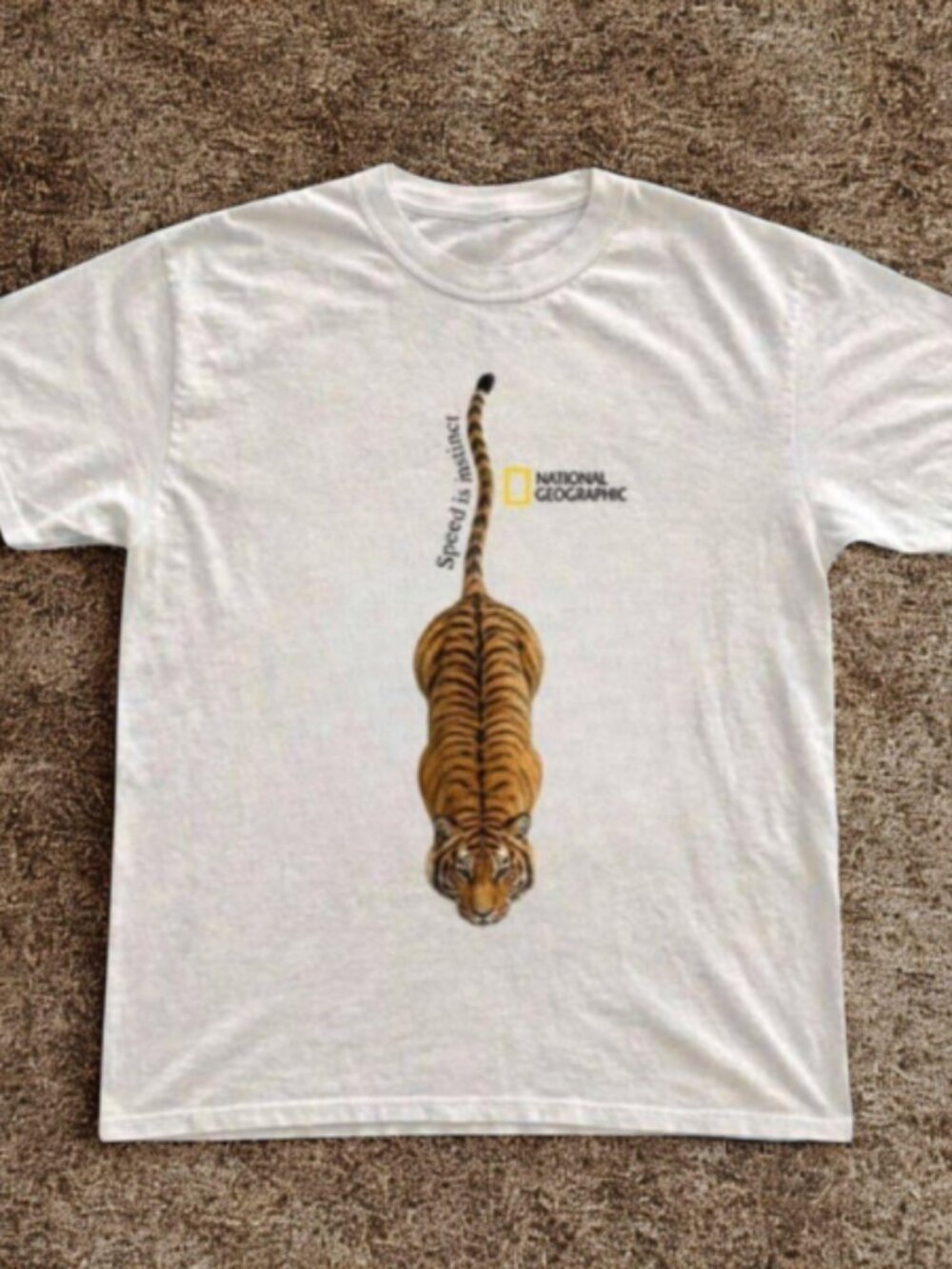 National Geographic Tiger Speed is instinct Graphic T Shirt